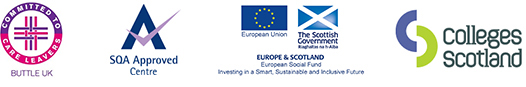 ESF, IIP, Positive about Disabled People, SQA, Scotland's Colleges - Associated organisations logos